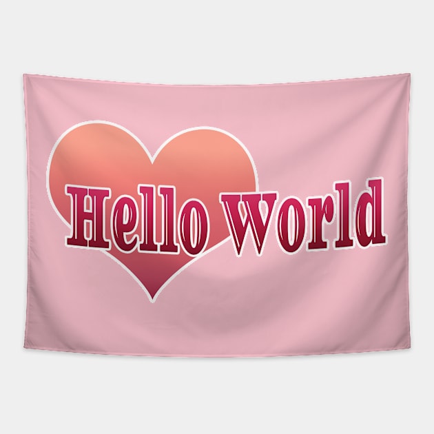 Hello World Tapestry by Creative Has