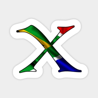 South Africa South African flag X Magnet