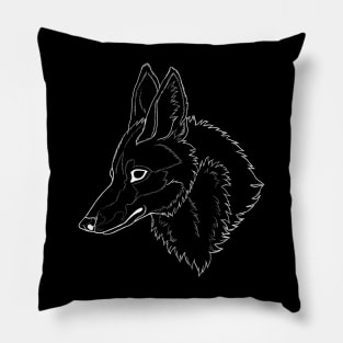 White Wolf Pillow