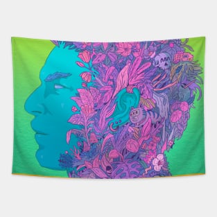 Doodle face Tapestry