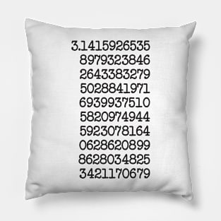 Number Pi 2.0| Typography Pillow