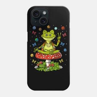 Mushroom Frog Meditation Phone Case