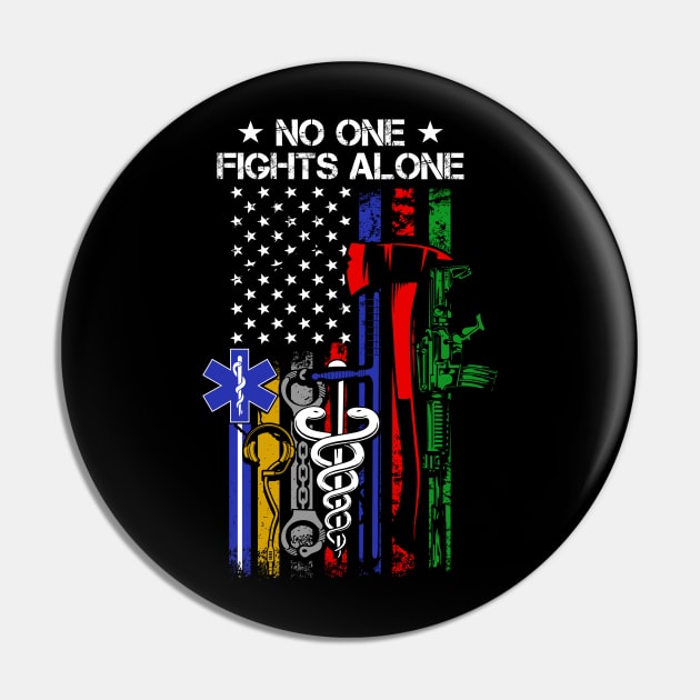 No One Fights Alone Pin by Zone32