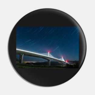 Rose Fitzgerald Kennedy Bridge - Star Trails Pin