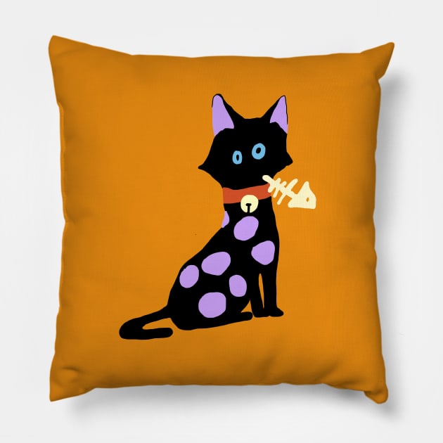 Team Cat - Fan Art Shirt 1 Pillow by ckrickett