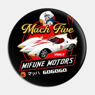 Mach Five Mifune Motors Speed Racer Pin