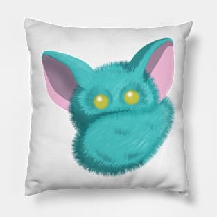 Blue Fuzzy Pillow