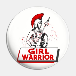 Girl Warrior Pin