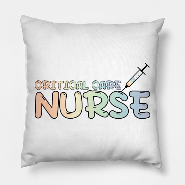 Critical Care Nurse Pillow by MedicineIsHard