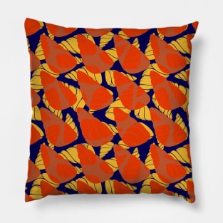 Beautiful Line Art Seashells Seamless Surface Pattern Design Pillow