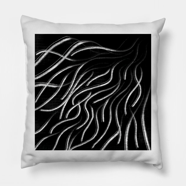 Release Everything Hand-drawn Pillow by Toudji.co