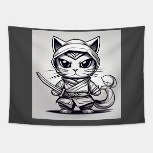 ninja kitten Tapestry