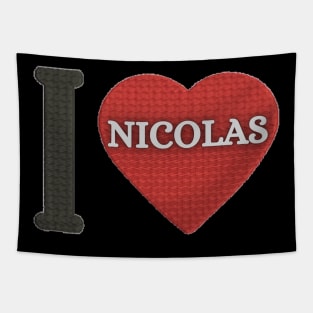 I LOVE NICOLAS Tapestry