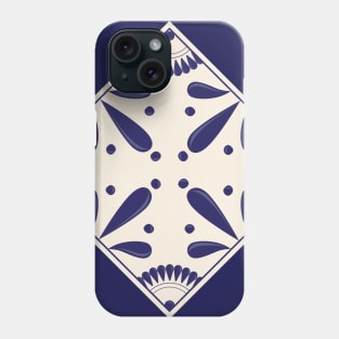 Blue Talavera Tile by Akbaly Phone Case