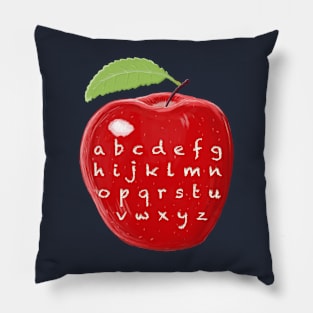 Teacher's Alphabet Abc Apple Pillow