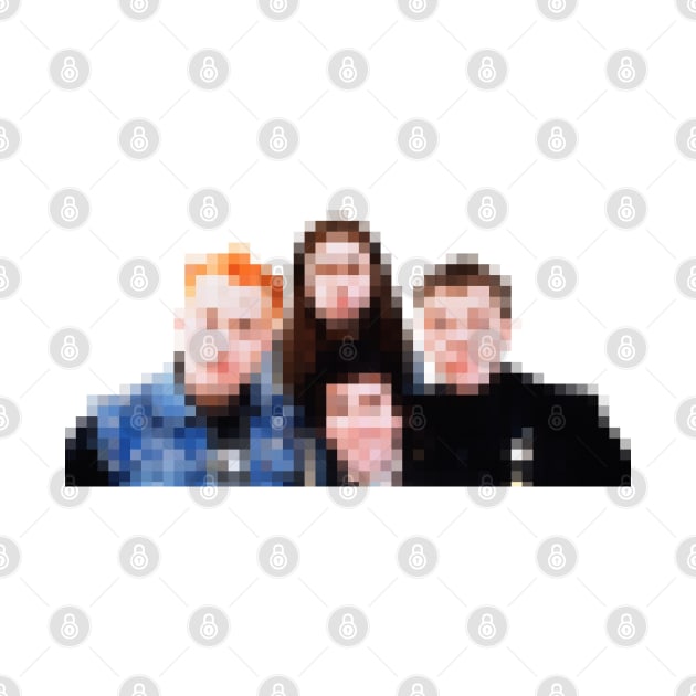 Pixelated Classic Young Ones Design - 80s British Comedy by DankFutura