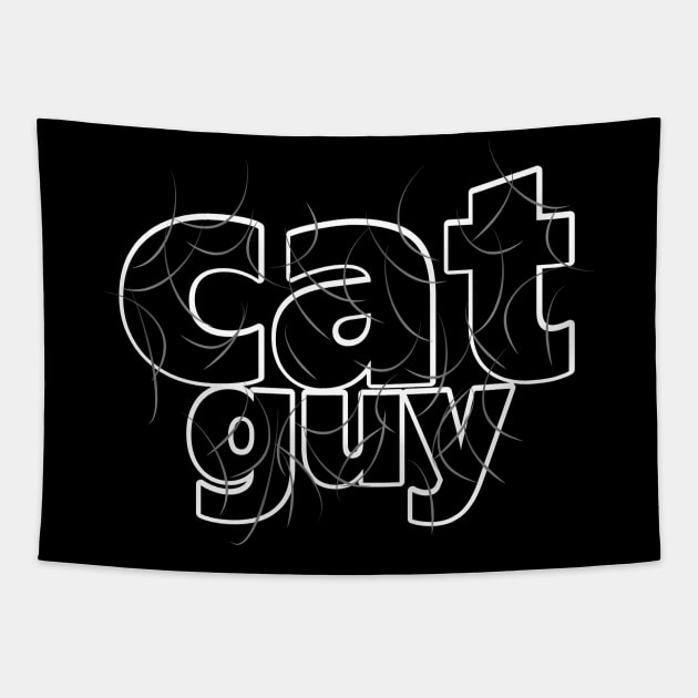 Cat Guy Gray Hair Tapestry by Frame and Bar