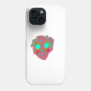 Neon Zombie Head Phone Case