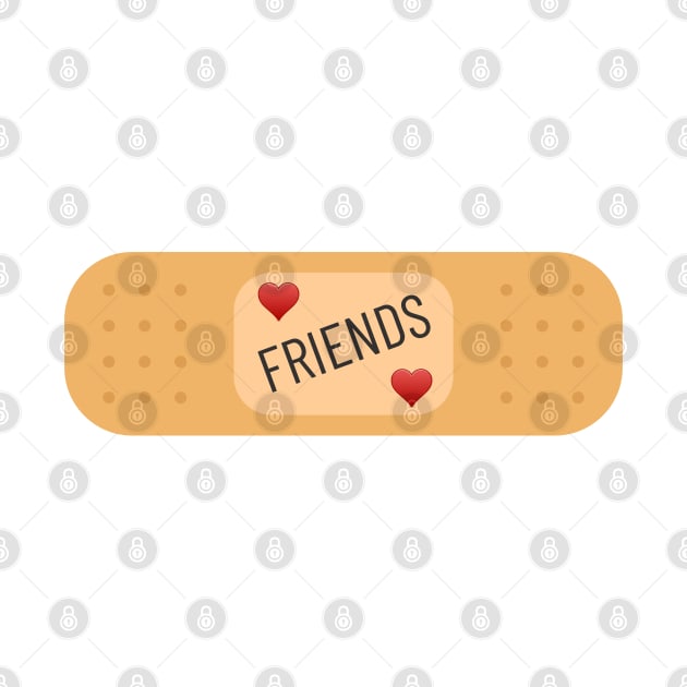 Friends Patch, friend bandaid by Bailamor