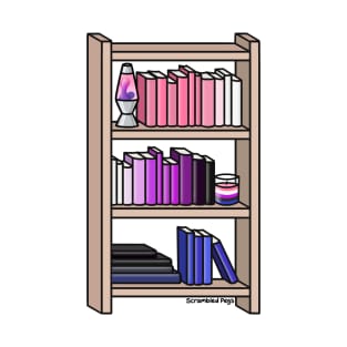 Gender Fluid Pride Bookcase T-Shirt