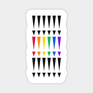 Trianglular Rainbow Pattern Magnet