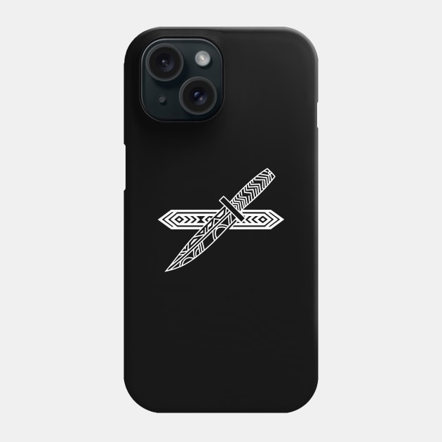 The Knife (White) Phone Case by WildyWear