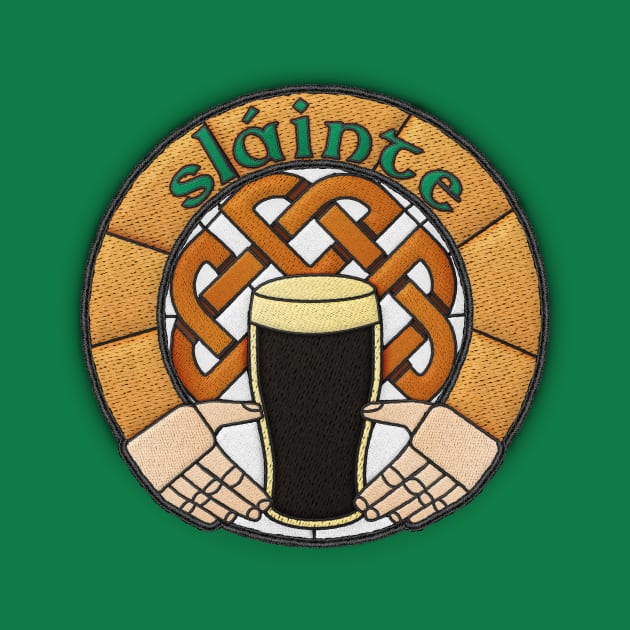 Sláinte Claddagh Patch design by jephwho