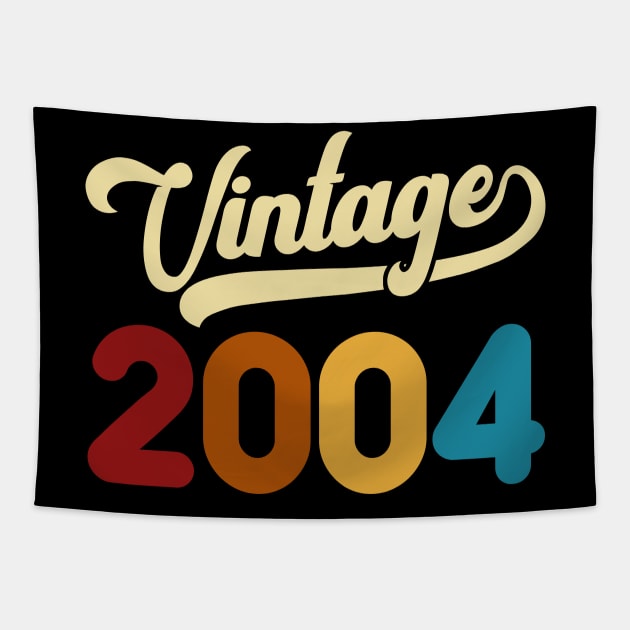 2004 Vintage Gift 16th Birthday Retro Style Tapestry by Kimko