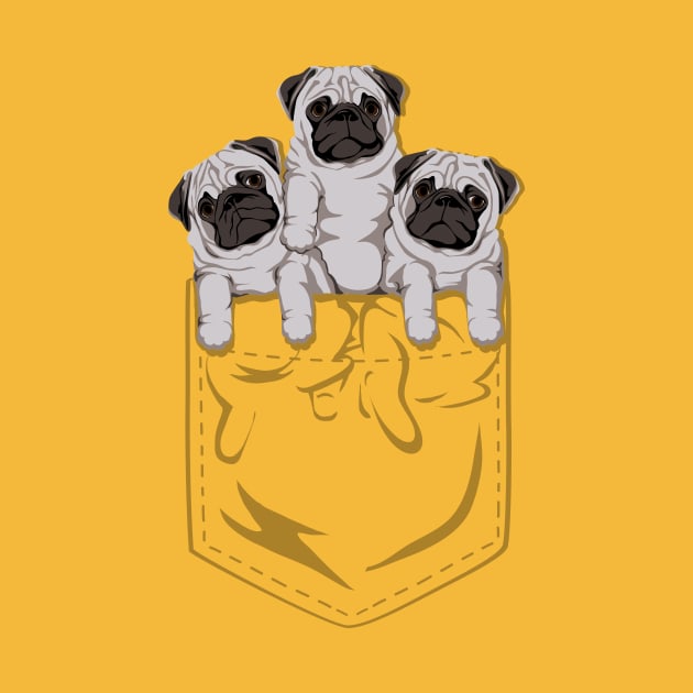 Pocket Pugs by kellabell9