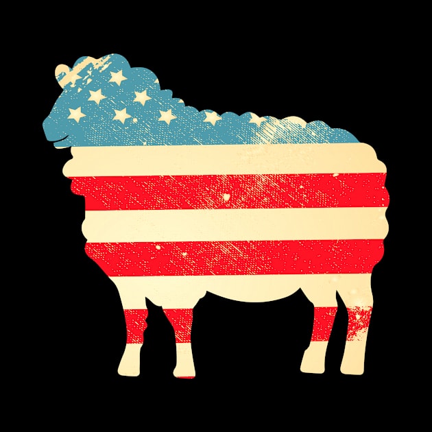 American Flag Sheep by finchandrewf