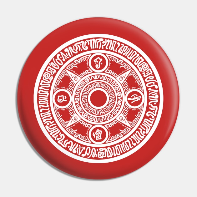 Red Horizon - Nehtali's Spell Circle - White Pin by JascoGames