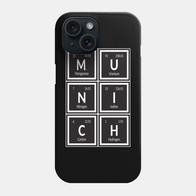 Munich City Table of Elements Phone Case by Maozva-DSGN