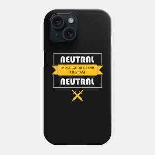 True Neutral Alignment Phone Case