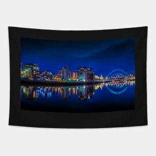 Blue hour on the Quayside newcastle Tapestry