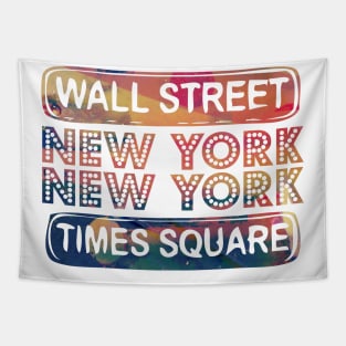 New York City Wall street times square New York New york Travel holidays Tapestry