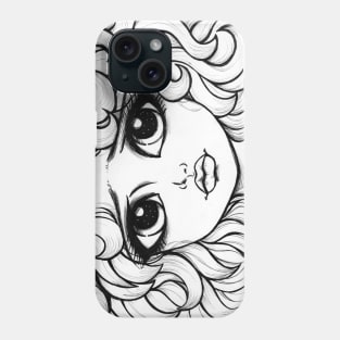 Curly Hair Girl Phone Case