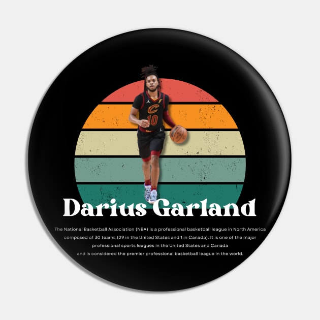 Darius Garland Vintage V1 Pin by Gojes Art