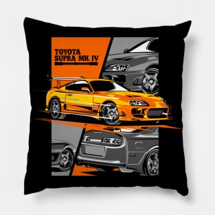 Toyota Supra Orange Mix Pillow