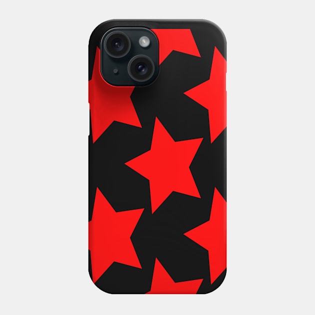 Stars - Red Phone Case by Boo Face Designs