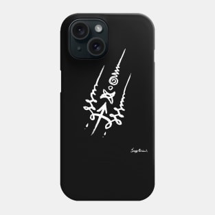 Unique Zodiac Unalome Saggitarius Birthday Minimalistic Zen Goth Phone Case