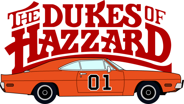 The Dukes Of Hazard Kids T-Shirt by mighty corps studio