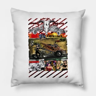 curves and bullets "bloody saphos" funny car Pillow