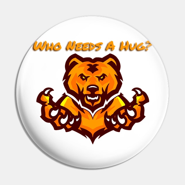 Bear Hug Pin by DiaperedFancy