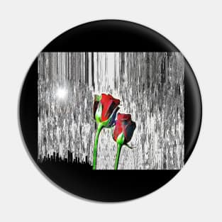 Red Roses Pin