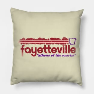 Fayetteville - Athens of the Ozarks Pillow