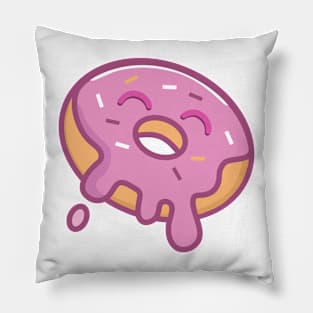 Cute cartoon donut character Pillow