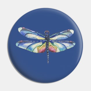 Blue Dragon Fly Tattoo Pin