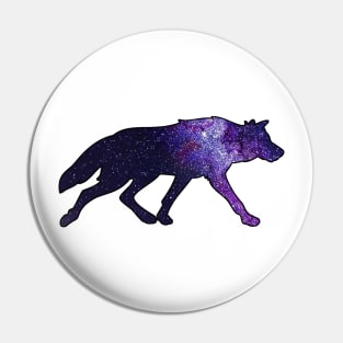 Wolf Galaxy Pin