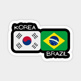 Korean Brazilian - Korea, Brazil Magnet