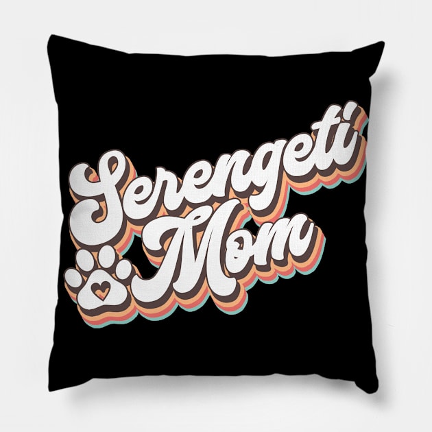 Serengeti cat mom. Serengeti funny Pillow by SerenityByAlex